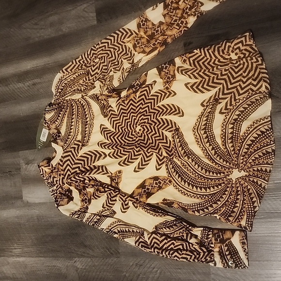 FARM RIO SAND YAWANAWA BANANA BLOUSE SIZE S - Picture 3 of 6